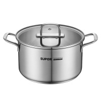 苏泊尔汤锅20cm耐磨耐用拿握舒适易清洁不锈钢奶锅ST20WA1