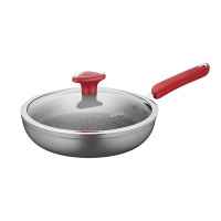 苏泊尔煎锅28cm不粘锅火红点聚油电磁炉燃气通用PJ28W8