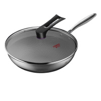 康巴赫炒锅32cm双面蜂窝耐磨易清洗受热均匀CYS32S2