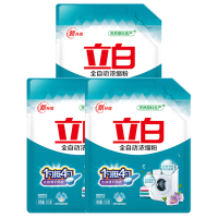 立白洗衣粉超浓缩粉强力去污高效洁净除菌抑味温和护衣515g*3袋