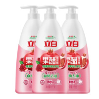 立白果醋洗洁精自动去油温和呵护去除果蔬农残使用方便1kg*3瓶