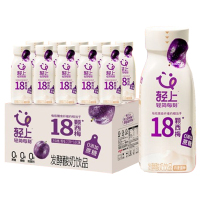 轻上酸奶富含膳食纤维低脂肪无负担西梅多多发酵饮品220ml*10瓶(包装随机)