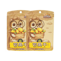 三只松鼠芒果干厚切果肉唇齿留香细腻软糯休闲美味零食60g*2袋