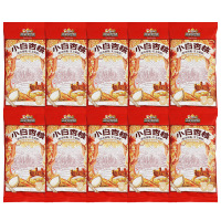 三只松鼠杏仁原色原味皮薄易剥口口酥脆休闲零食80g*10袋