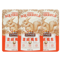 三只松鼠夏威夷果精筛细选饱满大颗淡淡奶香开袋即食120g*5袋