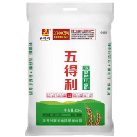 五得利小麦粉五星特精中筋包子烙饼馒头家用白面通用面粉2.5kg
