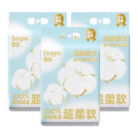 德佑洗脸巾160片*3包方便棉赛尔悬挂式10030449