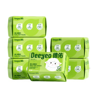 德佑绵柔巾80片*6包舒适珍珠纹萌萌羊款2001DYCT313(包装随机)