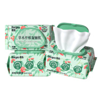 德佑湿厕纸80片*5包温和洁净纸质厚实草珊瑚款10011063