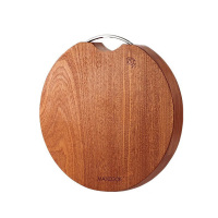 MAXCOOK木砧板乌檀圆形整木加厚实木大号MCPJ901