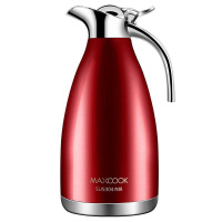 MAXCOOK保温壶2L不锈钢真空大容量酒红色MCH-056