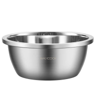 MAXCOOK美厨不锈钢盆24cm加厚宽边坚固耐摔MCWA1830