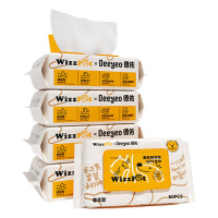 德佑宠物湿巾80片*5包猫狗通用WizzPet牌10020712