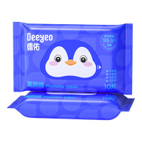 德佑湿厕纸10片*20包舒适企鹅古戈版2007DYWP061(包装随机)