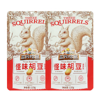 三只松鼠怪味胡豆休闲零食微辣豆子干果小吃坚果炒货110g*2袋