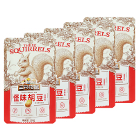 三只松鼠怪味胡豆休闲零食微辣豆子干果小吃坚果炒货110g*5袋