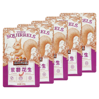 三只松鼠紫薯花生休闲零食小吃香脆花生米仁205g*5袋