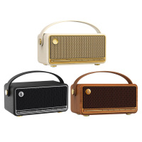 漫步者蓝牙音箱方便携带精致木纹外观皮革提手M285(颜色随机)