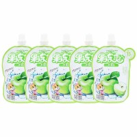 三只松鼠果冻爽果汁饮料果冻解馋小吃零食苹果味150g*5袋