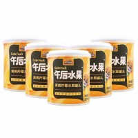 三只松鼠黄桃罐头开罐即食休闲小吃美味解馋柠檬312g*5罐