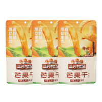 三只松鼠芒果干香味浓郁厚切蜜饯零食小吃休闲120g*3袋