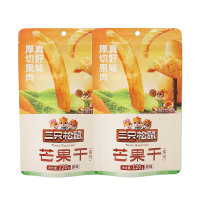 三只松鼠芒果干香味浓郁厚切蜜饯零食小吃休闲120g*2袋