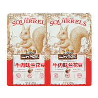 三只松鼠兰花豆即食蚕豆休闲零食坚果炒货牛肉味205g*2袋