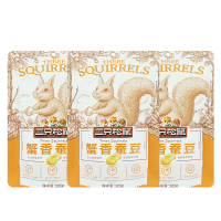 三只松鼠蟹香蚕豆休闲零食炒货蟹黄味解馋小吃205g*3袋