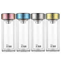 希诺玻璃杯270ml密封防漏户外便携XN-T610(颜色随机)