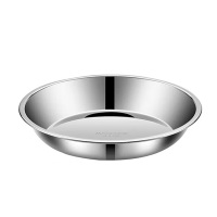 MAXCOOK美厨盘碟24cm不锈钢平底MCWA1755