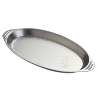 MAXCOOK美厨盘碟30cm不锈钢材质双耳椭圆形MCWA8366