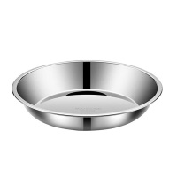 MAXCOOK美厨盘碟28cm加厚加宽加深不锈钢MCWA1779