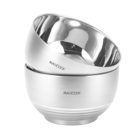 MAXCOOK美厨碗304不锈钢13cm双层隔热2只装MCWA614