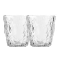 MAXCOOK美厨玻璃杯280ml*2只冰川纹矮款MCB6165