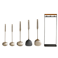 MAXCOOK美厨铲漏勺6件套硅胶方便炫银系列MCCU3273