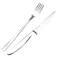MAXCOOK美厨刀叉2件套316不锈钢厚实MCGC4522