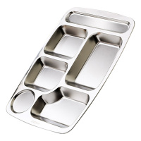 MAXCOOK美厨餐盘六格316不锈钢分隔设计MCFT0838