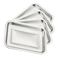 尚烤佳不锈钢盘4只装使用方便坚固耐用光滑易清洗SKJ-184