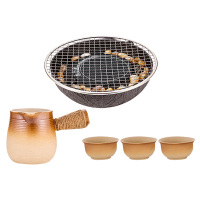 尚烤佳电围炉套装握把舒适经久耐用导热均匀晴雪雅韵款SKJ-335