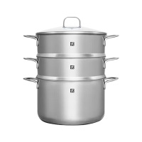 双立人汤锅24cm3件套适用多种炉灶蒸孔细密均匀PZ-2054