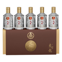 五粮液白酒100ml*5瓶52度浓香型龙权在握东方龙系列1276099