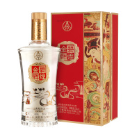 五粮液白酒500mL浓香型52度金碧辉煌丝绸系列378002