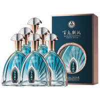 五粮液白酒500mL*6瓶浓香型52度百鸟朝凤宝石蓝系列1276106