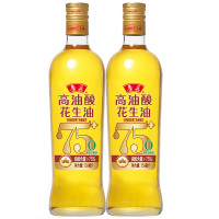 鲁花花生油750ml*2香味浓郁口感不腻高油酸瓶装CP001603