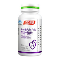 汤臣倍健食品礼盒便携盒装自用服用方便铁叶酸片60片*1盒