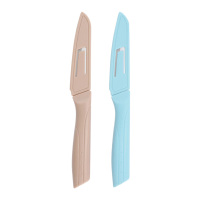 张小泉水果刀90mm普通款炫彩初系列D213101009(颜色随机)