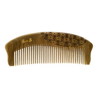 张小泉梳子154mm绿檀木圆润梳齿八方来财系列H300171