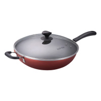 苏泊尔炒锅34cm不易粘导热均匀简约大气炫彩系列NC34F4