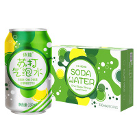 依能苏打汽水330ml*24瓶酣畅淋漓奇幻罐苏柠檬味17.039