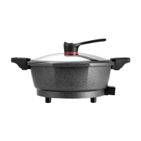 康佳电火锅6L微压耐高温双耳卡扣隔热防烫KZG-W08M02